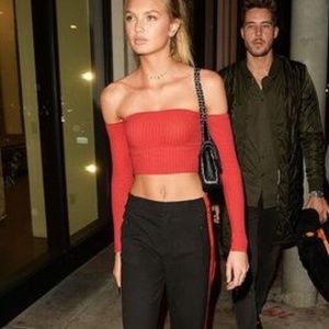 Are You Am I Minka Top in Cherry Red